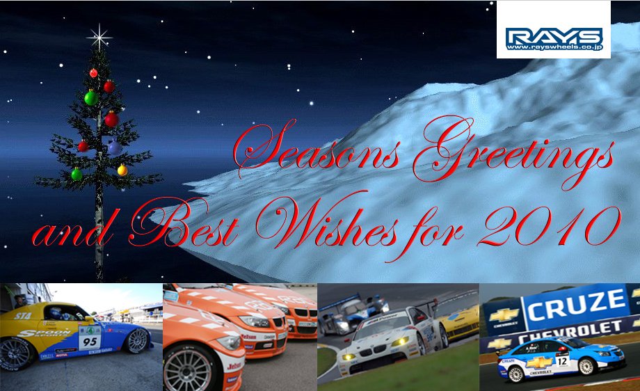 Seasons Greetings and Best Wishes for 2010 from RAYS Wheels