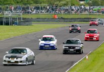 Cars on the track at Japfest
