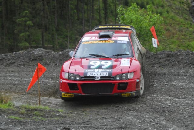 Burton and Rogerson on the Plains rally