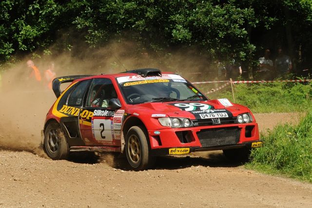 Burton and Rogerson on the Dukeries rally